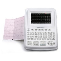 Electrocardiógrafo de 12 canales automático, manual, ritmo R-R o memoria, con pantalla a color de 7"